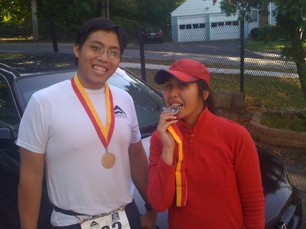Syliva and I ran the 2009 westchester half